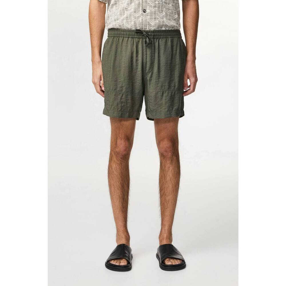 NEW NN07 ryder drawstring shorts in croc green